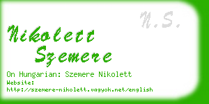 nikolett szemere business card